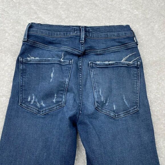 Agolde Sophie High Rise Skinny Distress Crop Jean - Picture 13 of 16